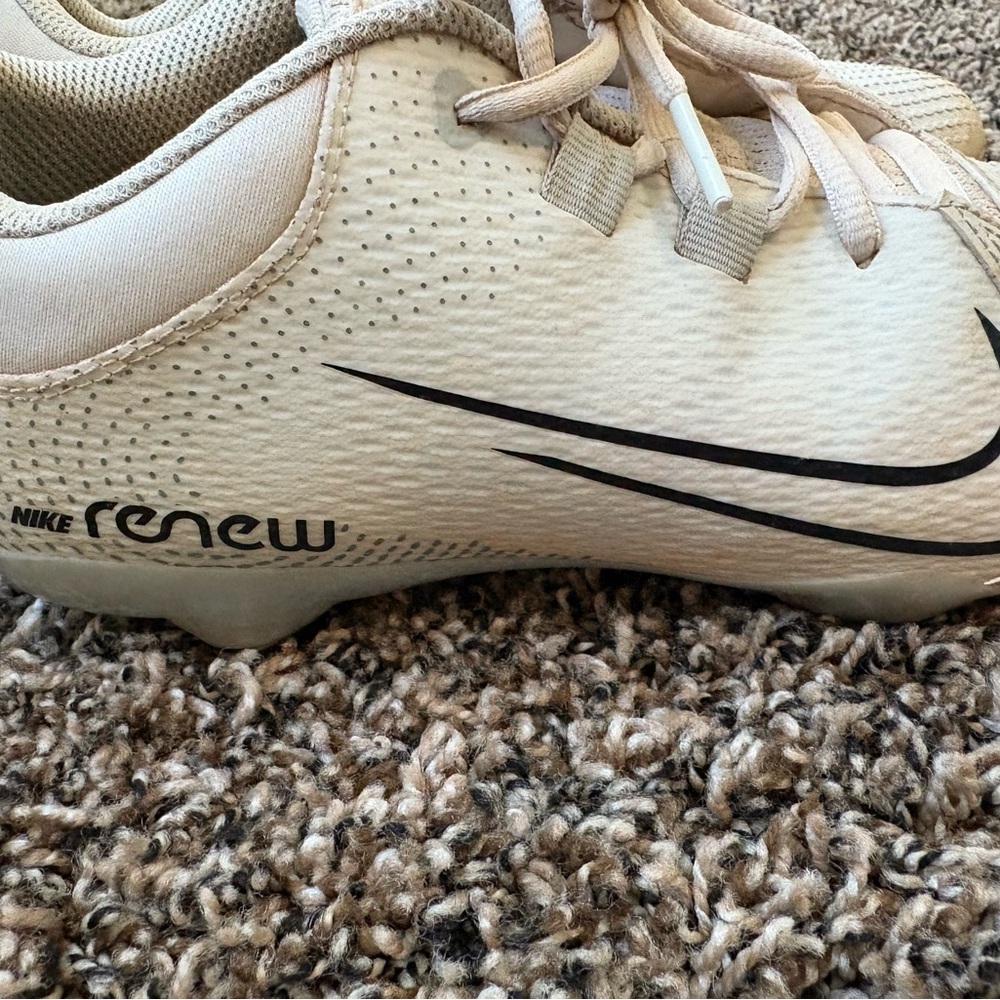 Nike Renew Soccer Cleats in Beige and Black